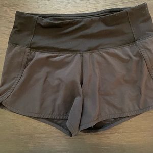 Lululemon speed shorts 4” size 2 black